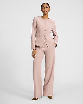 Signature Stretch Fitted Collarless Cutaway Blazer - image 5