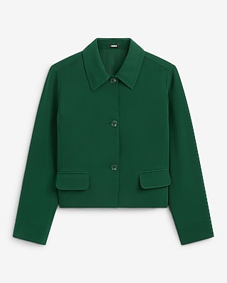 Signature Crepe Collared Jacket