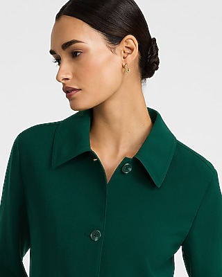 Signature Crepe Collared Jacket