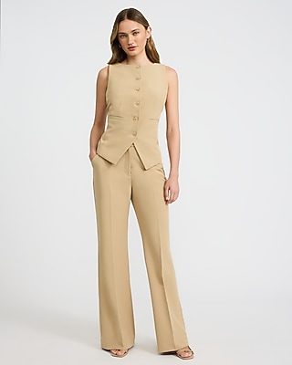 Signature Stretch Boat Neck Cutaway Blazer Vest