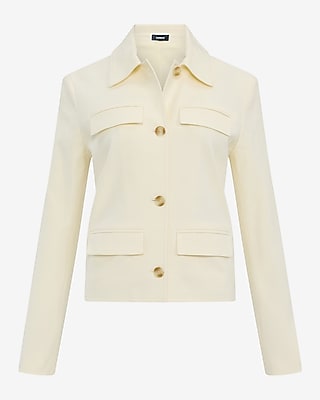 Cotton Collared Utility Jacket - image 4