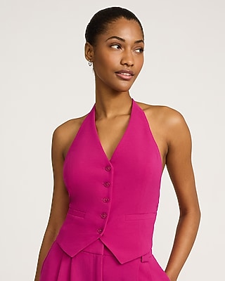 Double Breasted Padded Shoulder Blazer Romper | Express