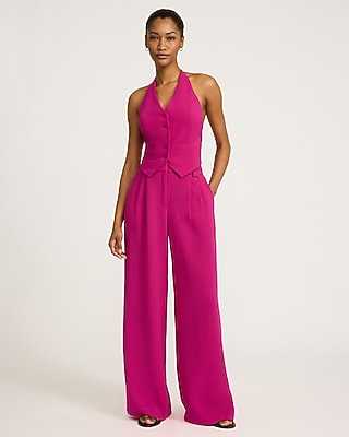 Signature Crepe Halter Blazer Vest - image 3