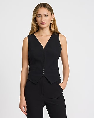 Studio Stretch Twill Hook & Eye Vest