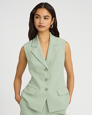 Signature Stretch V-Neck Blazer Vest