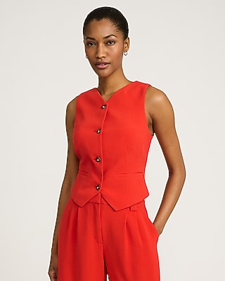 Double Breasted Padded Shoulder Blazer Romper | Express