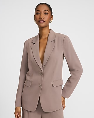 Luxe Stretch Two Button Relaxed Blazer
