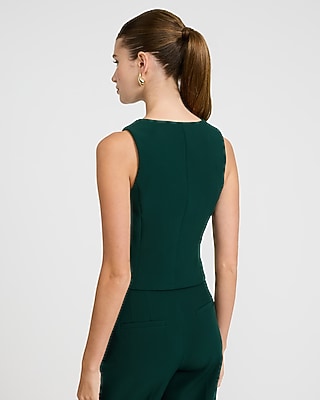 Editor Signature Stretch Five Button Blazer Vest - image 2