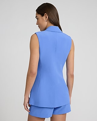 Signature Stretch Long Blazer Vest - image 2