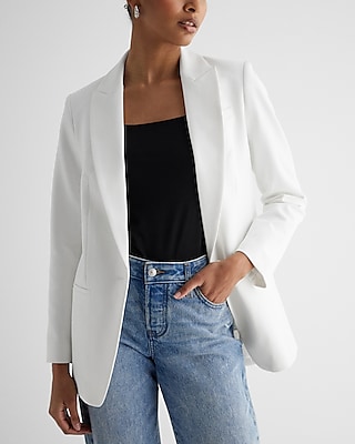 Studio Stretch Twill Boyfriend Blazer