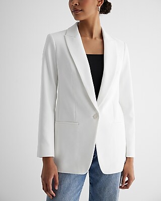 Studio Stretch Twill Boyfriend Blazer