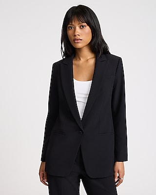 Editor One Button Boyfriend Blazer