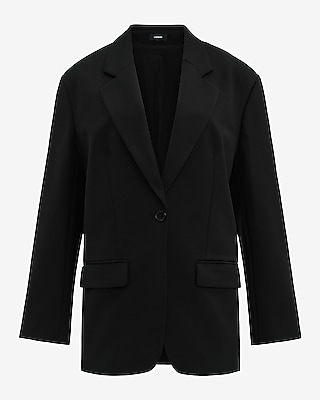 Oversized One Button Blazer