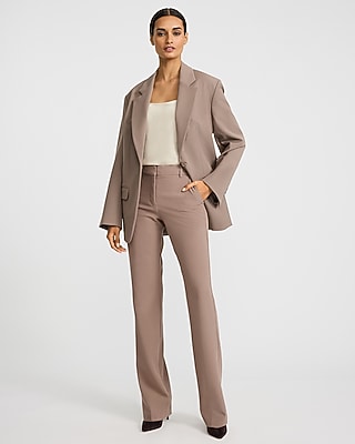 Oversized One Button Blazer