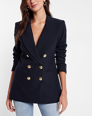 express double breasted blazer