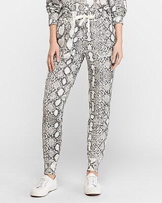 snakeskin sweatpants