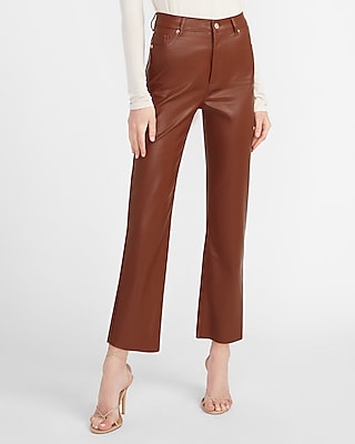 express faux leather pants