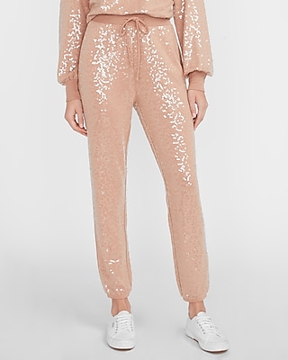 sequin jogging pants