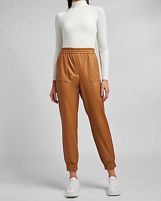 express leather joggers