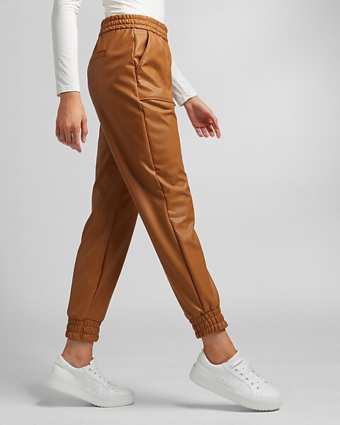 Faux Leather Joggers, Shop Now at Pseudio!