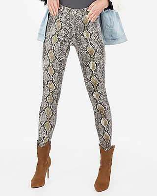 snakeskin leggings