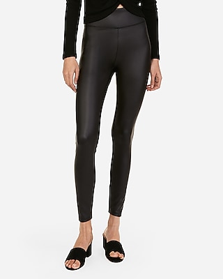 high waisted pleather leggings