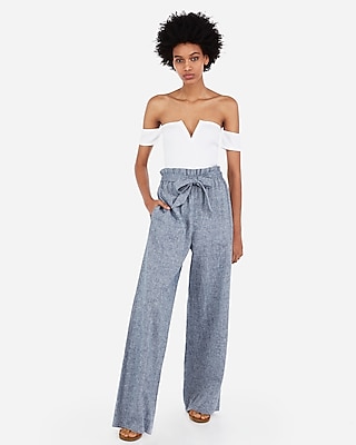 high waisted summer trousers