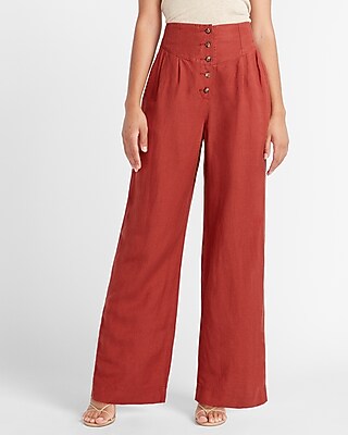 linen wide leg palazzo pants