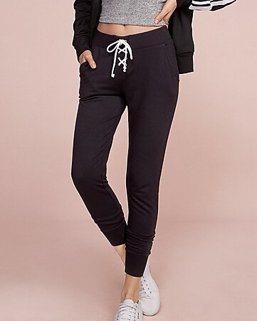 Express One Eleven Lace-up Front Jogger Pant | Express
