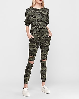 camo joggers express