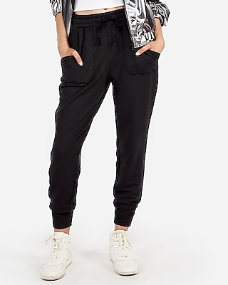 ladies black jogger pants