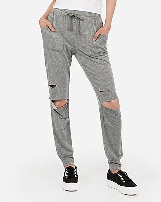 ripped jogger pants