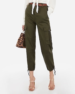 womens cargo pants high waisted