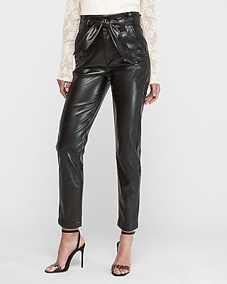 faux leather pants express