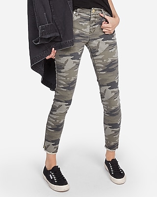 camo print jeans womens