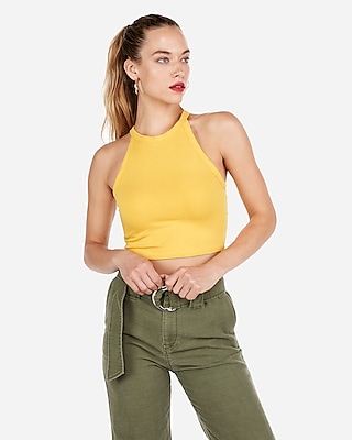 High Neck Cropped Tank | Express