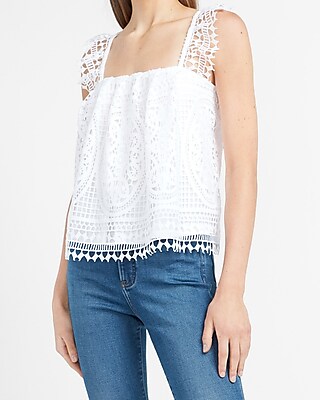 express white lace top