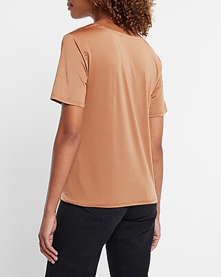 Silky Skimming V-Neck Tee
