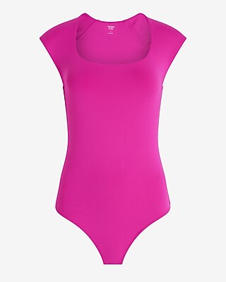 Body Contour High Compression Scoop Neck Cap Sleeve Bodysuit