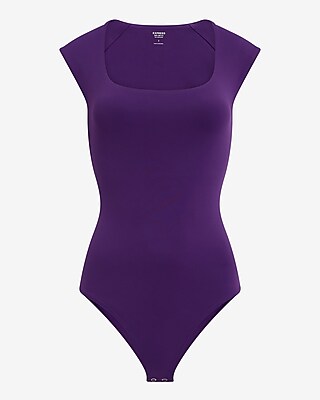 Body Contour High Compression Scoop Neck Cap Sleeve Bodysuit