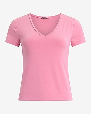 Supersoft Fitted V-Neck Double Layer Tee
