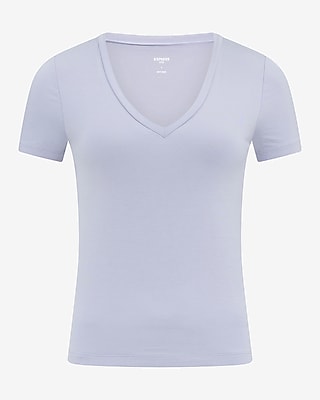 Supersoft Fitted V-Neck Double Layer Tee