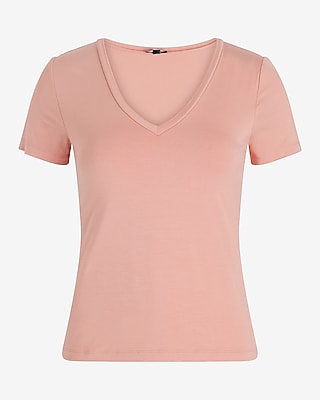 Supersoft Fitted V-Neck Double Layer Tee - image 3
