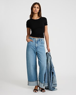 Supersoft Fitted Double Layer Crew Neck Tee