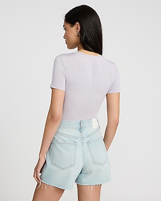 Supersoft Fitted Double Layer Crew Neck Tee