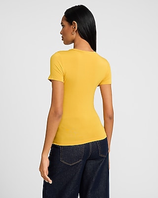 Supersoft Fitted Double Layer Crew Neck Tee