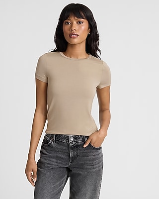 Supersoft Fitted Double Layer Crew Neck Tee