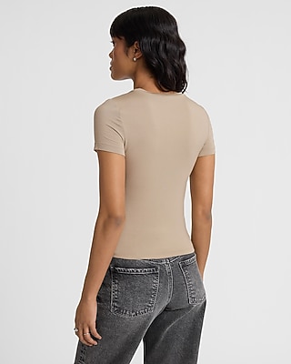 Supersoft Fitted Double Layer Crew Neck Tee