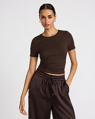 Fitted Double Layer Crew Neck Tee Supersoft