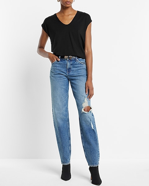 Supersoft Relaxed Scoop Neck Tunic Tee | Express Supersoft Relaxed Scoop Neck Tunic Tee | Express